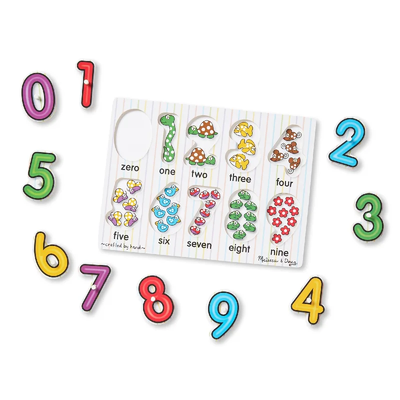 Lift And See Numbers Peg Puzzle