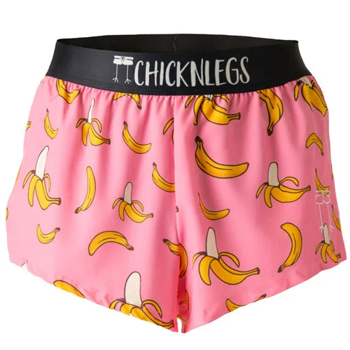 Men's Pink Bananas 2" Split Shorts