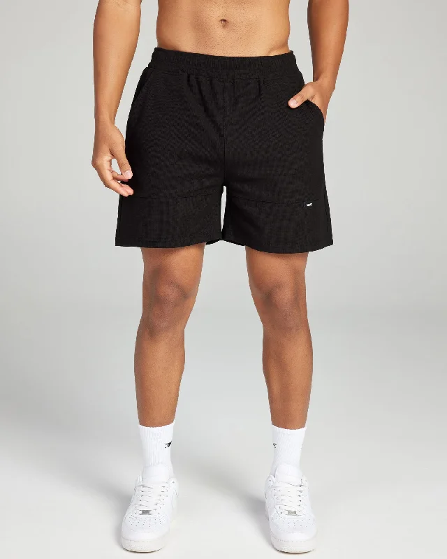 Signal Waffle Shorts - Black