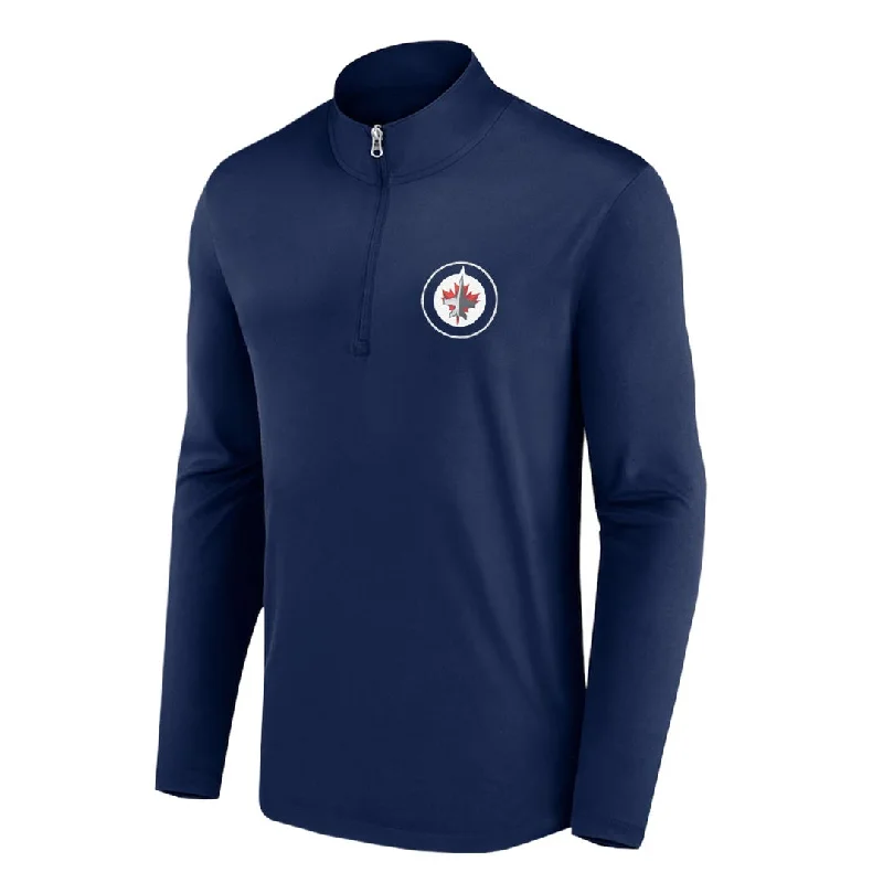 NHL - Men's Winnipeg Jets Long Sleeve 1/4 Zip (NHXX0EBMJQPP1CA 41NVY)