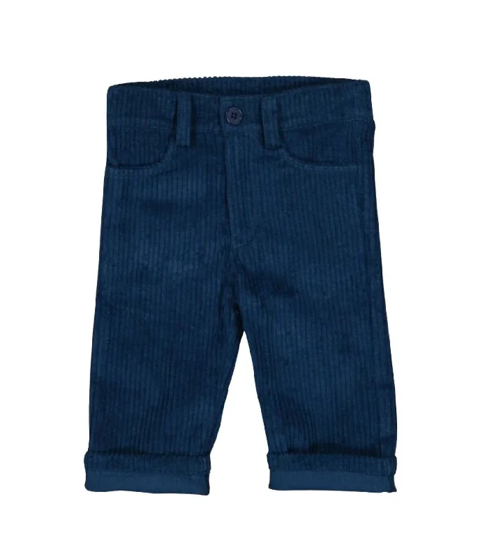 Kids Gaspard Trousers In Navy