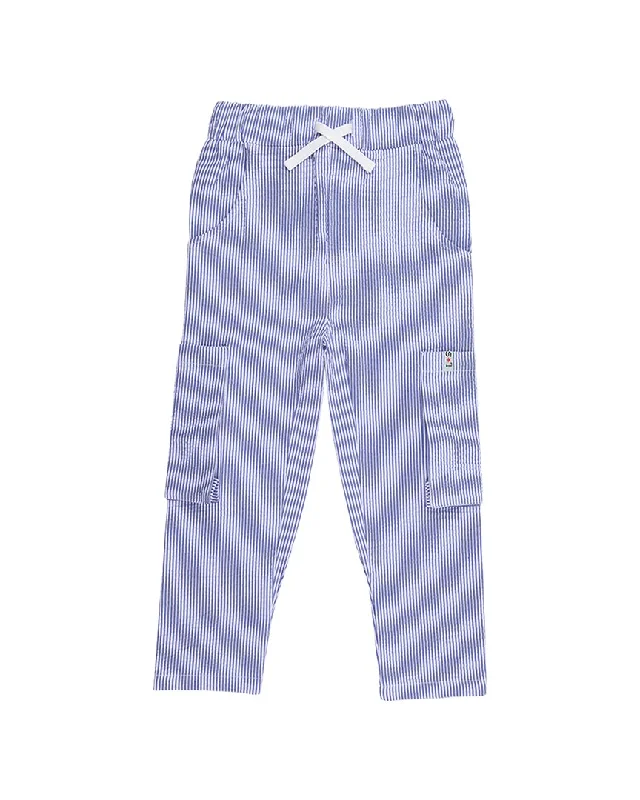 Lilly and Sid Woven Stripe Cargo Pant