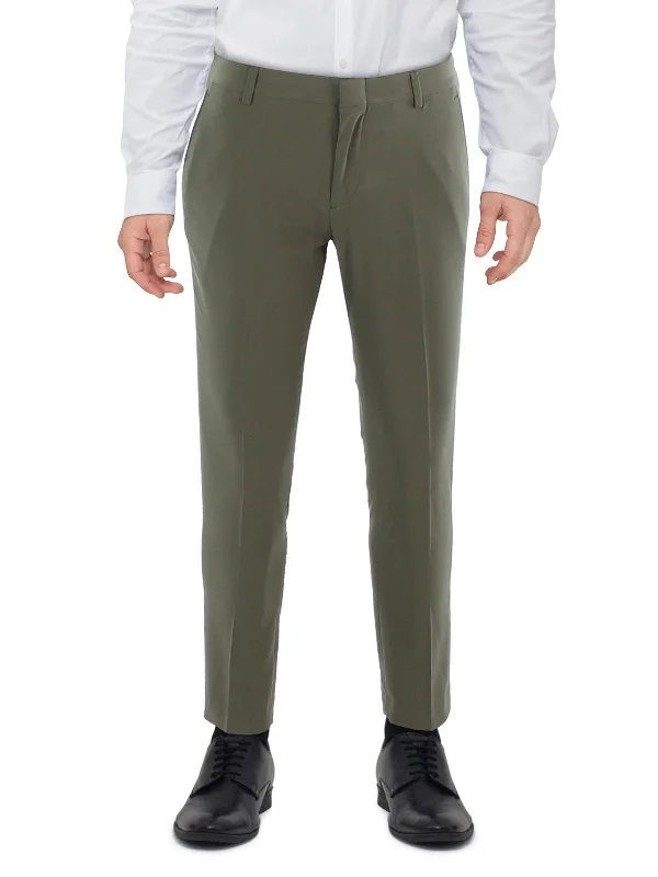 Mens Skinny Fit Lightweight Dress Pants