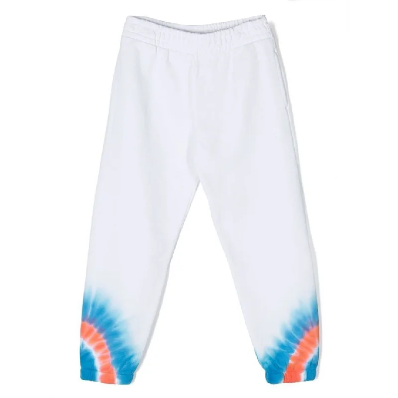 White Tie-Dye Joggers